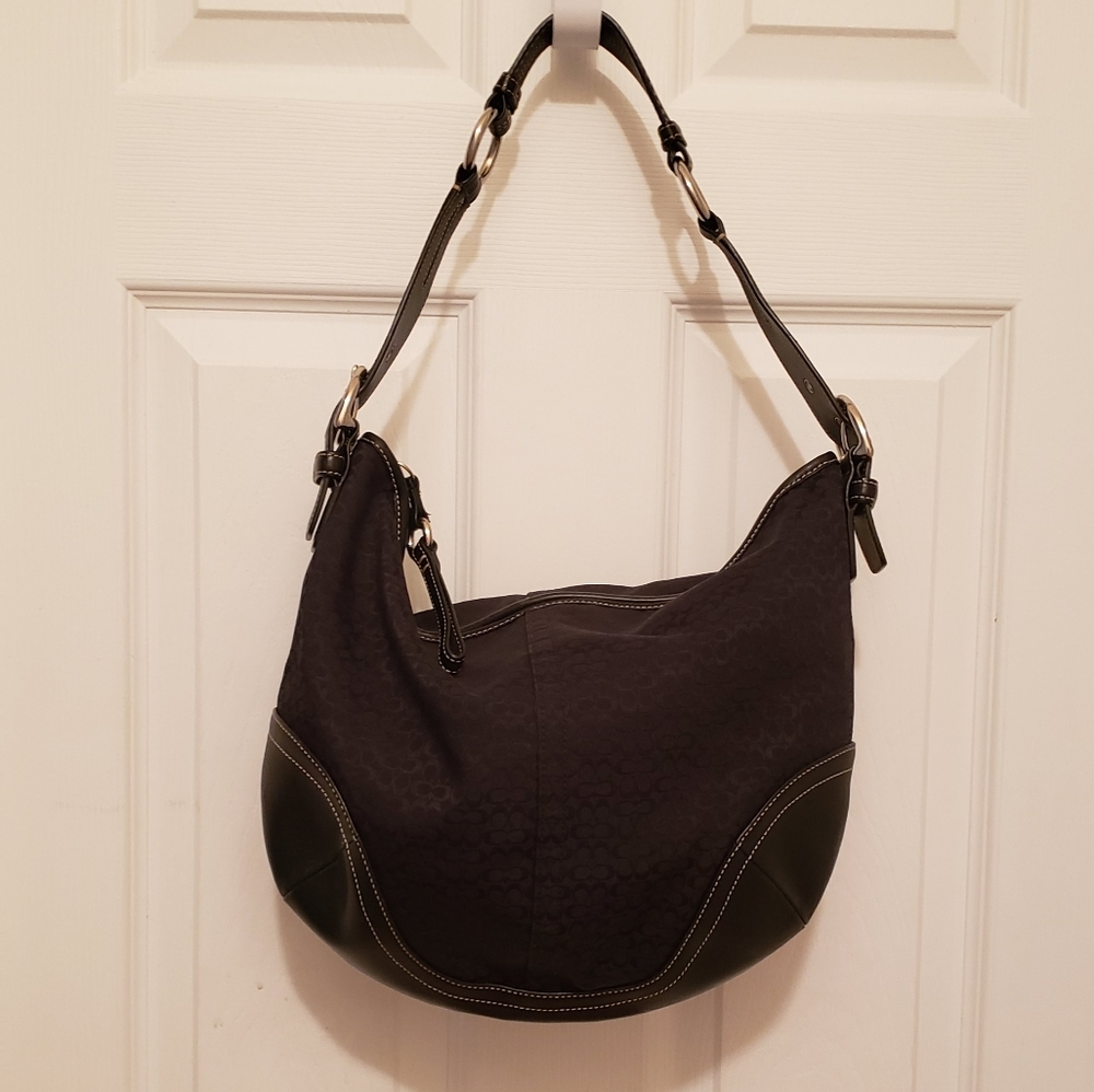 Coach signature shoulder bag